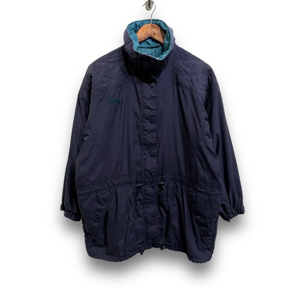 Vintage Columbia Women's Zip / Snap Front Parka Jacket Radial Sleeve‎ Size Small - Picture 1 of 7
